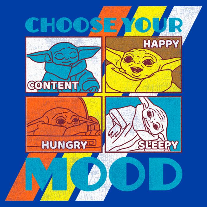 Fifth Sun Men's Star Wars: The Mandalorian Grogu Choose Your Mood T-Shirt