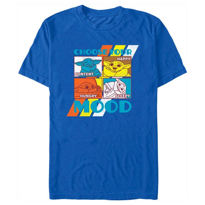 fifth sun Men's Star Wars: The Mandalorian Grogu Choose Your Mood T-Shirt