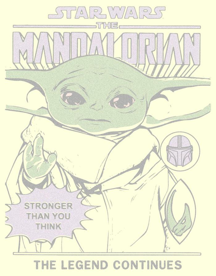 Fifth Sun Men's Star Wars: The Mandalorian Grogu Faded Poster T-Shirt