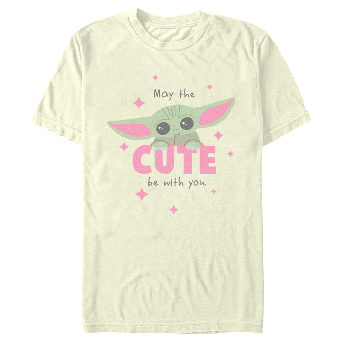 fifth sun Men's Star Wars: The Mandalorian Grogu May the Cute be With You T-Shirt
