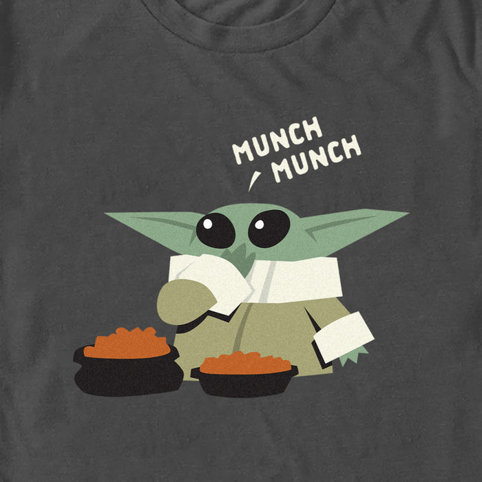 Fifth Sun Men's Star Wars: The Mandalorian Grogu Munch Munch T-Shirt