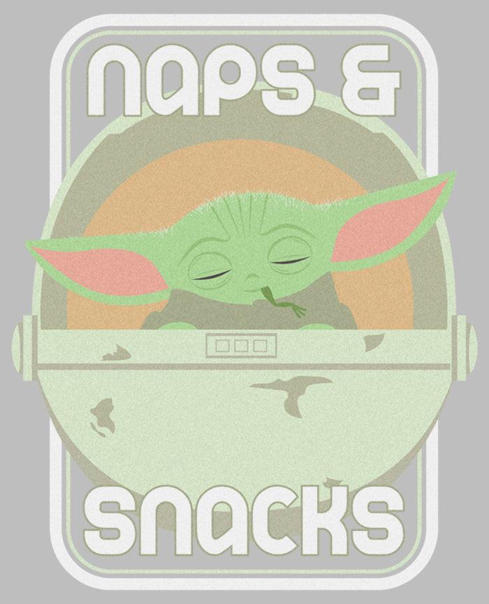 Fifth Sun Men's Star Wars: The Mandalorian Grogu Naps & Snacks T-Shirt