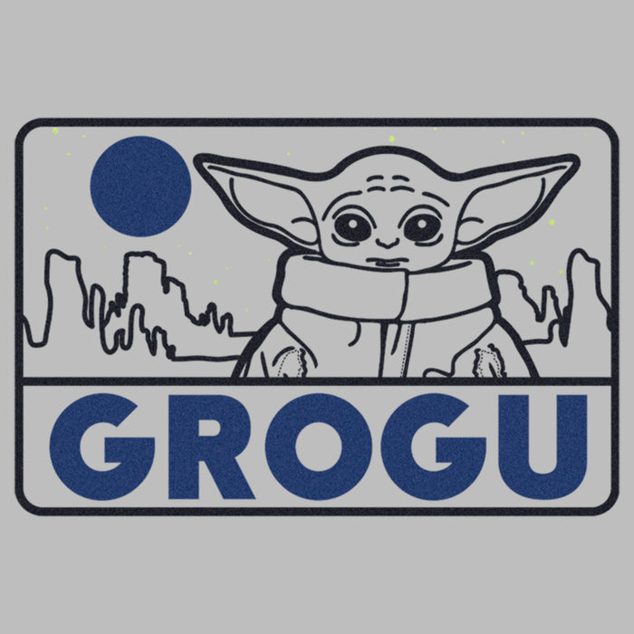 Fifth Sun Men's Star Wars: The Mandalorian Grogu Simple Logo T-Shirt