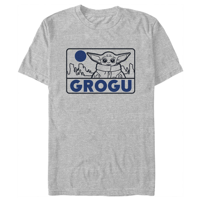 fifth sun Men's Star Wars: The Mandalorian Grogu Simple Logo T-Shirt