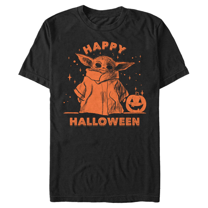 fifth sun Men's Star Wars: The Mandalorian Grogu Trick or Treat T-Shirt
