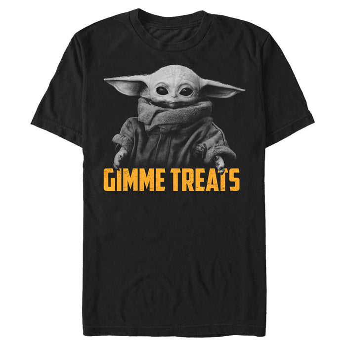 fifth sun Men's Star Wars: The Mandalorian Halloween Grogu Gimme Treats T-Shirt