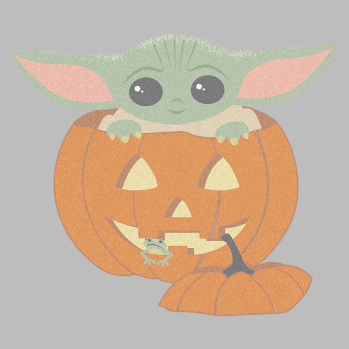 Fifth Sun Men's Star Wars: The Mandalorian Halloween Grogu Jack-O'-Lantern T-Shirt