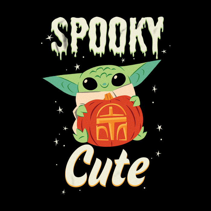 Fifth Sun Men's Star Wars: The Mandalorian Halloween Grogu Spooky Cute Pumpkin T-Shirt