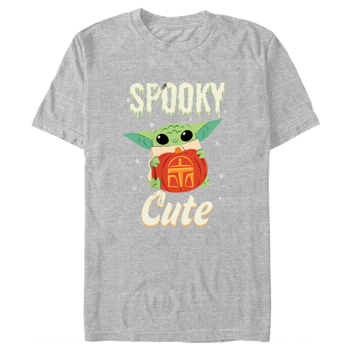 Fifth Sun Men's Star Wars: The Mandalorian Halloween Grogu Spooky Cute Pumpkin T-Shirt