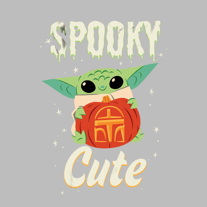 Fifth Sun Men's Star Wars: The Mandalorian Halloween Grogu Spooky Cute Pumpkin T-Shirt