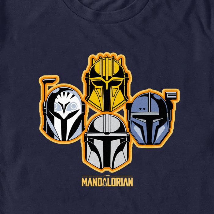 Fifth Sun Men's Star Wars: The Mandalorian Helmet Stack T-Shirt