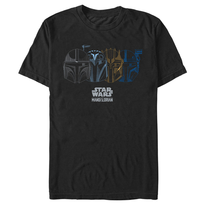 fifth sun Men's Star Wars: The Mandalorian Helmets Sketch T-Shirt