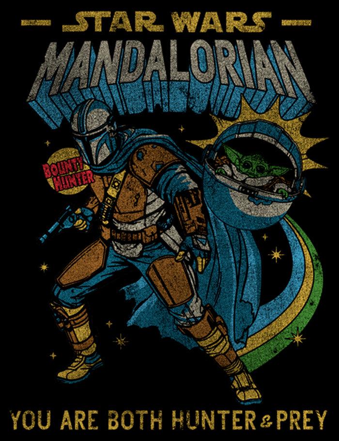 Fifth Sun Men's Star Wars: The Mandalorian Hunter And Prey Comic T-Shirt