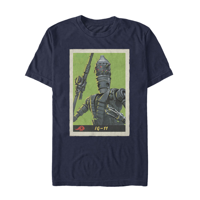 fifth sun Men's Star Wars: The Mandalorian IG-11 Droid Card T-Shirt