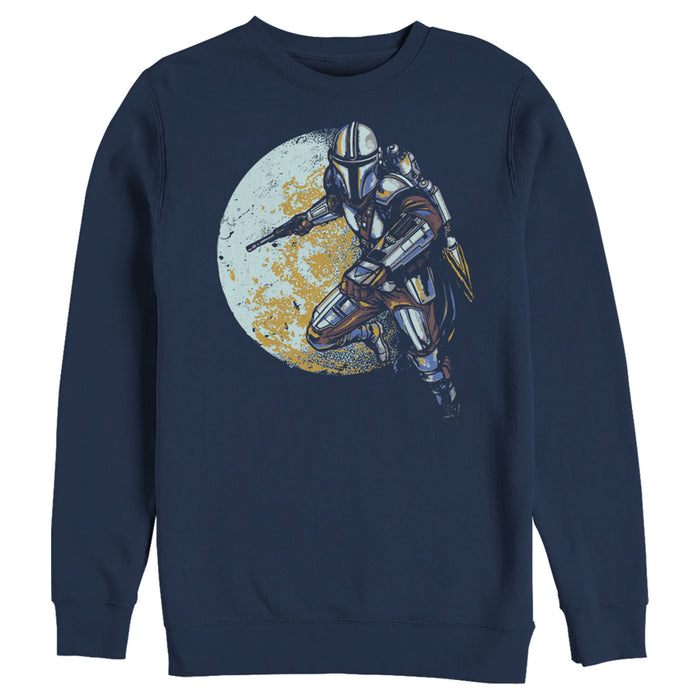 fifth sun Men's Star Wars: The Mandalorian Mandalore's Moon Sweatshirt