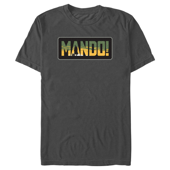 fifth sun Men's Star Wars: The Mandalorian Mando Sunset T-Shirt