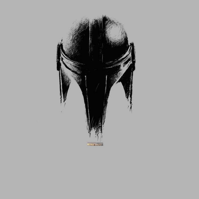 Fifth Sun Men's Star Wars: The Mandalorian Metallic Helmet Pull Over Hoodie