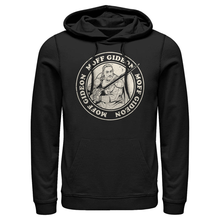 fifth sun Men's Star Wars: The Mandalorian Moff Gideon Seal Pull Over Hoodie