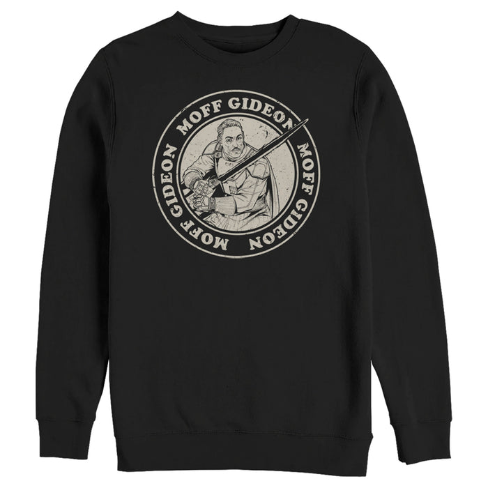 fifth sun Men's Star Wars: The Mandalorian Moff Gideon Seal Sweatshirt