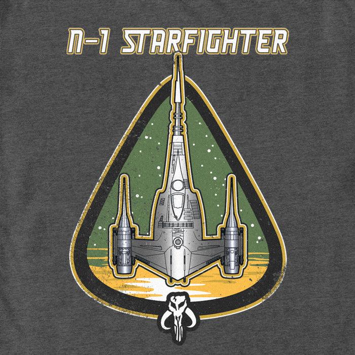 Fifth Sun Men's Star Wars: The Mandalorian N-1 Starfighter Logo T-Shirt