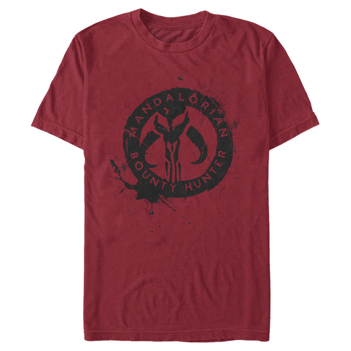 Fifth Sun Men's Star Wars: The Mandalorian Paint Splatter Emblem T-Shirt
