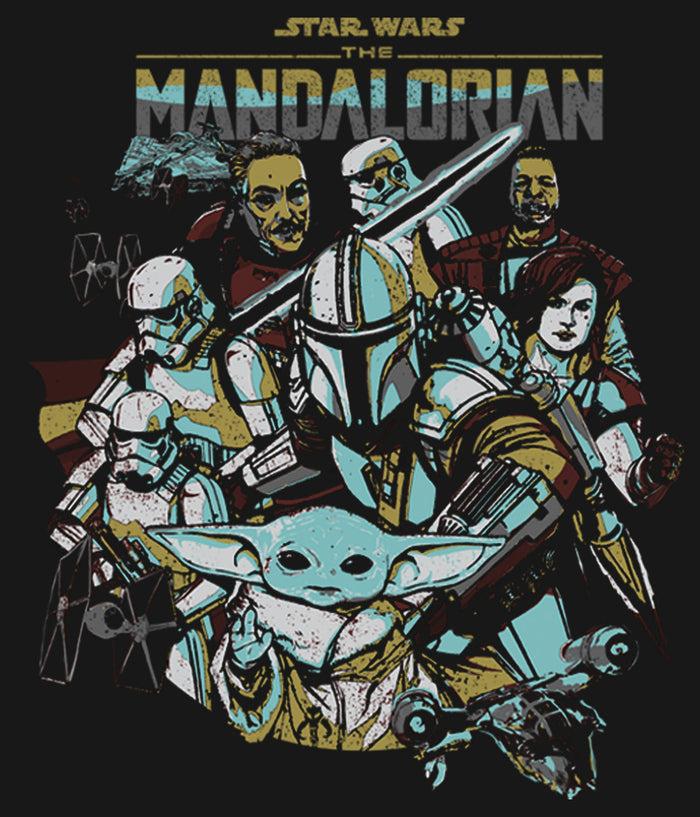 Fifth Sun Men's Star Wars: The Mandalorian Protect The Child Long Sleeve Shirt