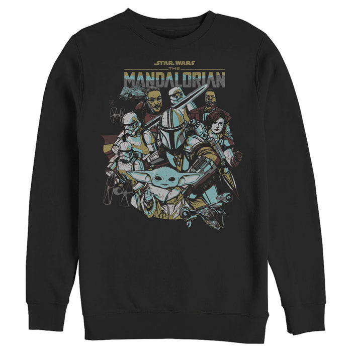 fifth sun Men's Star Wars: The Mandalorian Protect The Child Sweatshirt