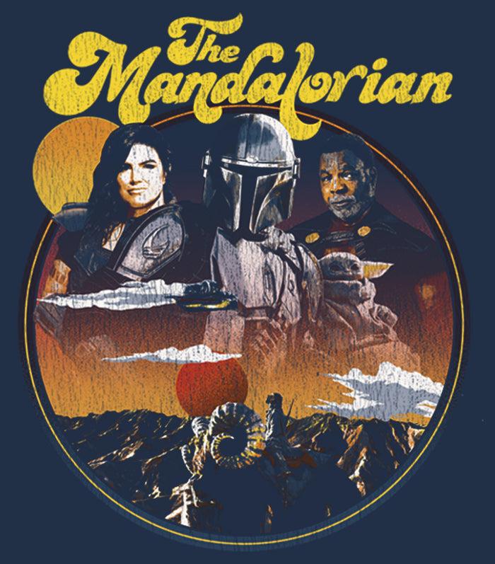 Fifth Sun Men's Star Wars: The Mandalorian Razor Crest Crew Long Sleeve Shirt