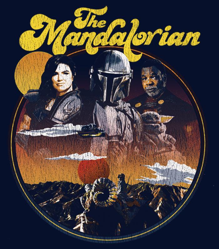 Fifth Sun Men's Star Wars: The Mandalorian Razor Crest Crew Pull Over Hoodie