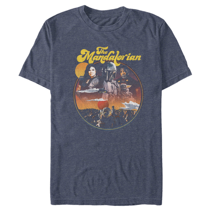 fifth sun Men's Star Wars: The Mandalorian Razor Crest Crew T-Shirt