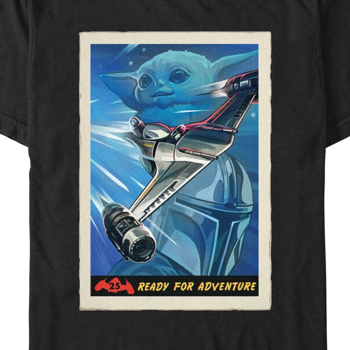 Fifth Sun Men's Star Wars: The Mandalorian Ready For Adventure Poster T-Shirt