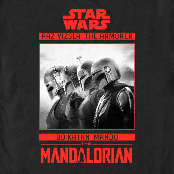 Fifth Sun Men's Star Wars: The Mandalorian Red Character Poster T-Shirt