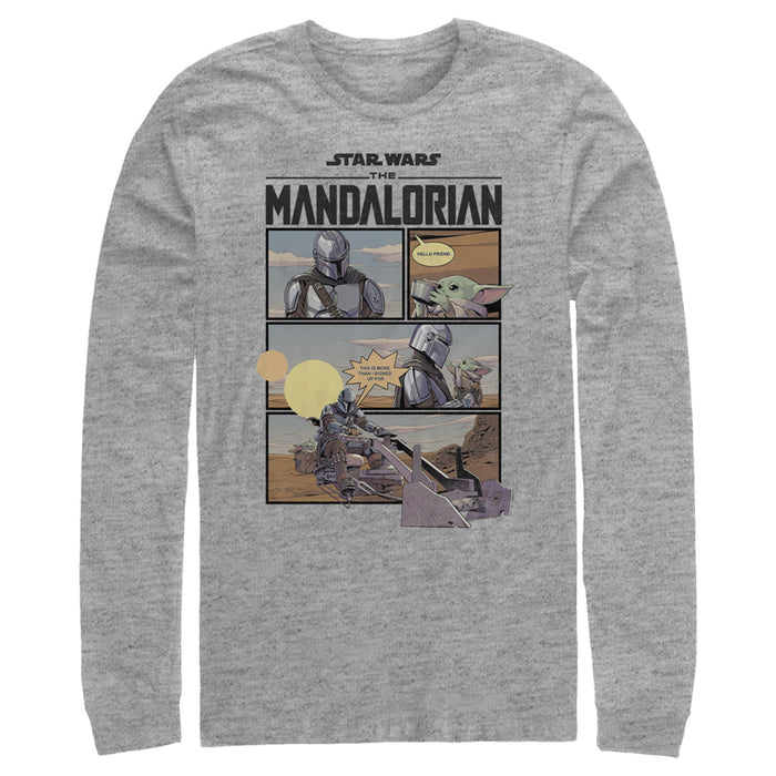 fifth sun Men's Star Wars: The Mandalorian Rescue The Child Long Sleeve Shirt