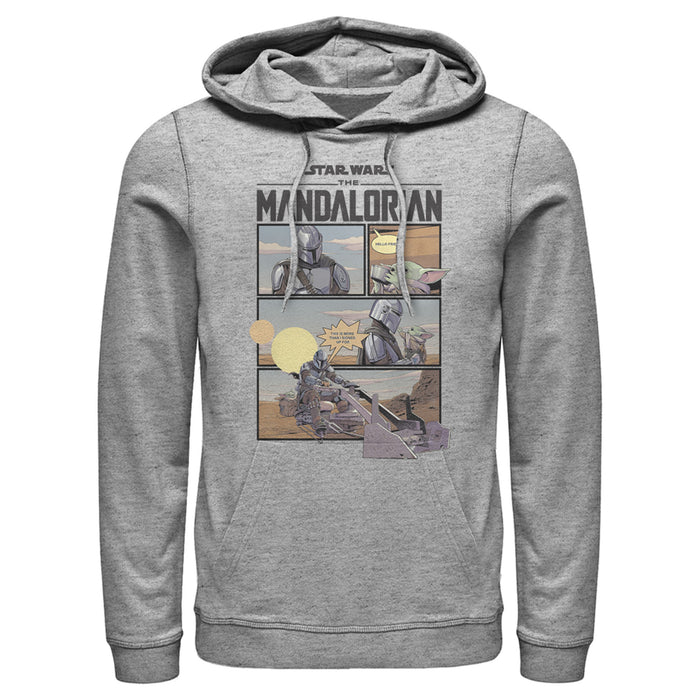 fifth sun Men's Star Wars: The Mandalorian Rescue The Child Pull Over Hoodie