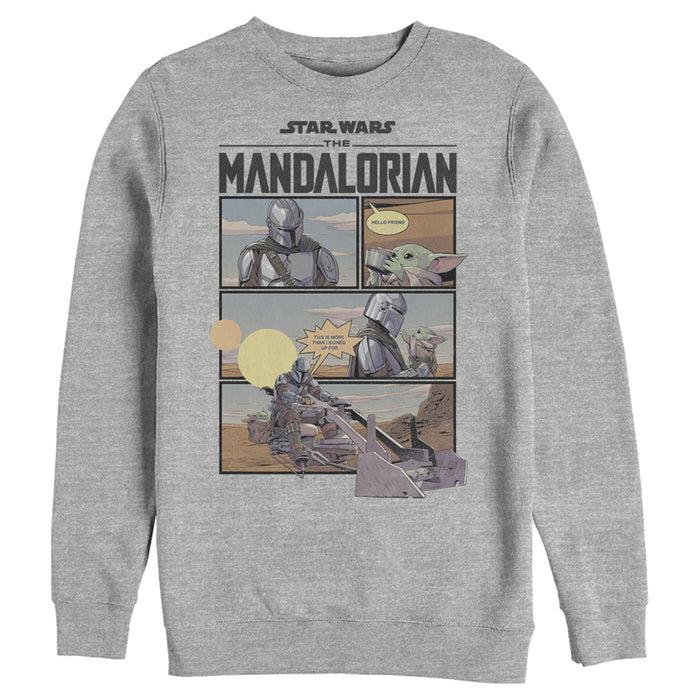 fifth sun Men's Star Wars: The Mandalorian Rescue The Child Sweatshirt