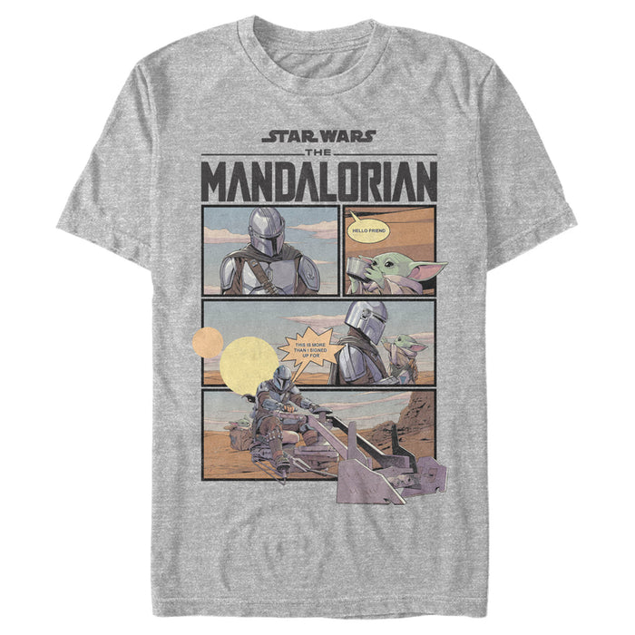 fifth sun Men's Star Wars: The Mandalorian Rescue The Child T-Shirt