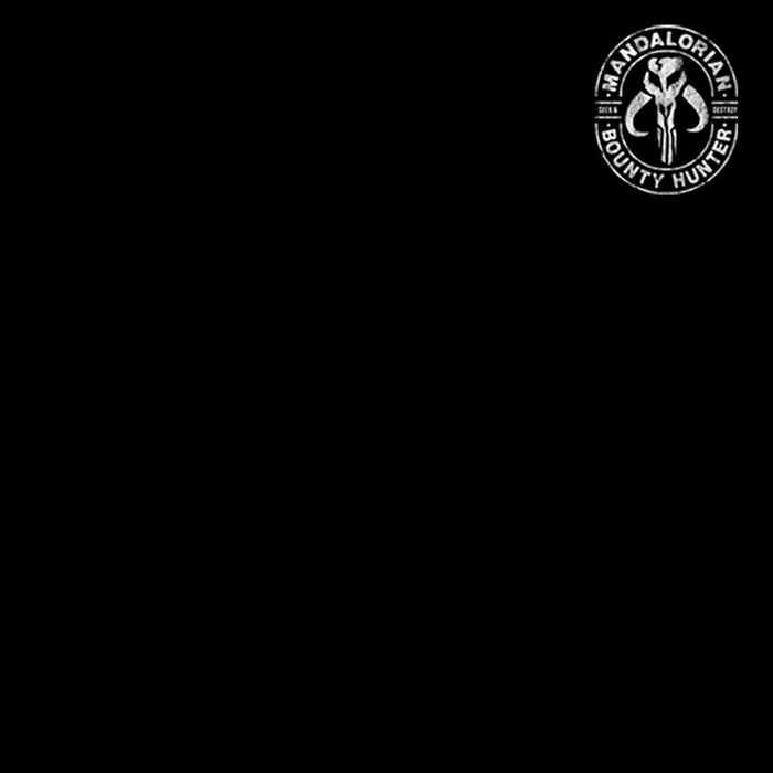 Fifth Sun Men's Star Wars: The Mandalorian Seek & Destroy Stamp Badge Pull Over Hoodie