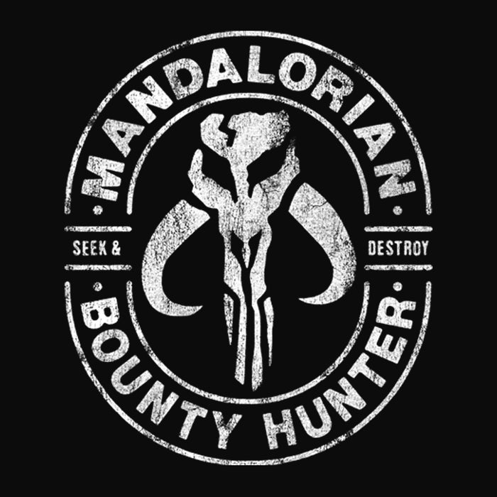 Fifth Sun Men's Star Wars: The Mandalorian Seek & Destroy Stamp Pull Over Hoodie