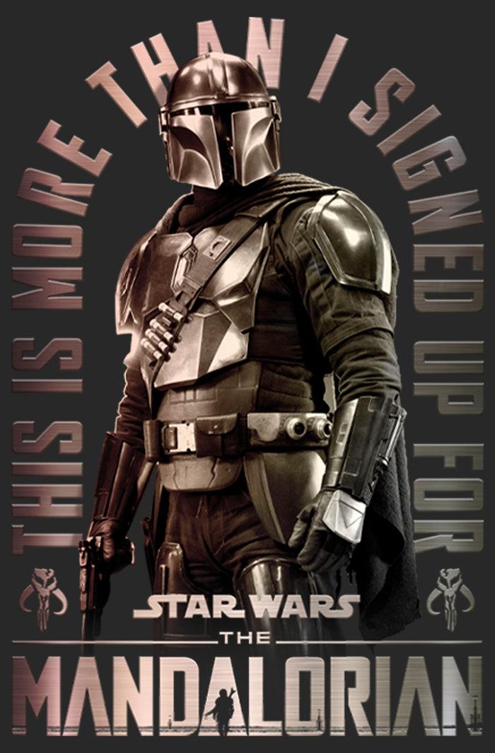 Fifth Sun Men's Star Wars: The Mandalorian Shining Mando Long Sleeve Shirt