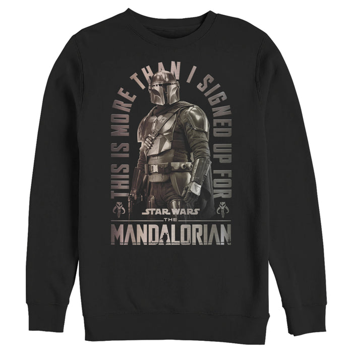 fifth sun Men's Star Wars: The Mandalorian Shining Mando Sweatshirt