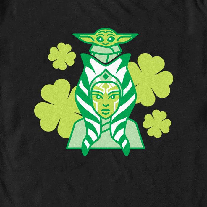 Fifth Sun Men's Star Wars: The Mandalorian St. Patrick's Day Ahsoka Tano And Grogu T-Shirt