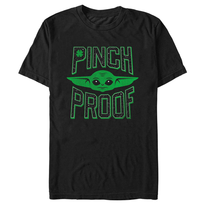 fifth sun Men's Star Wars: The Mandalorian St. Patrick's Day Grogu Pinch Proof T-Shirt
