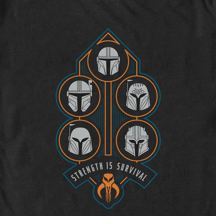 Fifth Sun Men's Star Wars: The Mandalorian Strength Is Survival T-Shirt