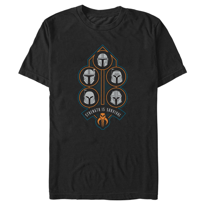 fifth sun Men's Star Wars: The Mandalorian Strength is Survival T-Shirt