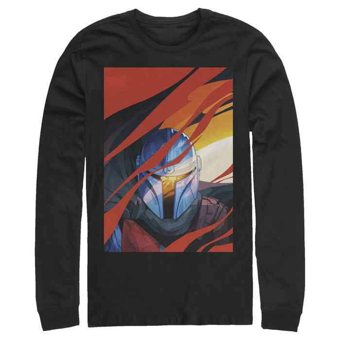 fifth sun Men's Star Wars: The Mandalorian Surreal Journey Long Sleeve Shirt