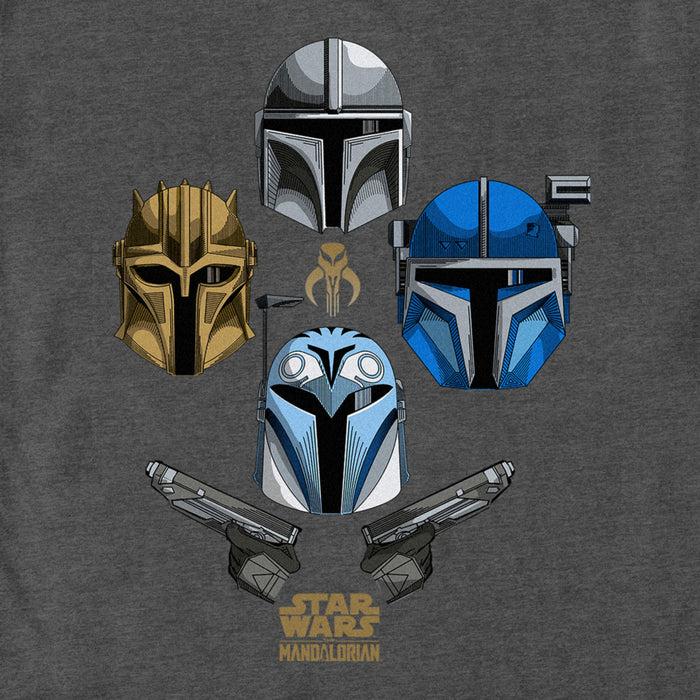 Fifth Sun Men's Star Wars: The Mandalorian Team Helmets T-Shirt