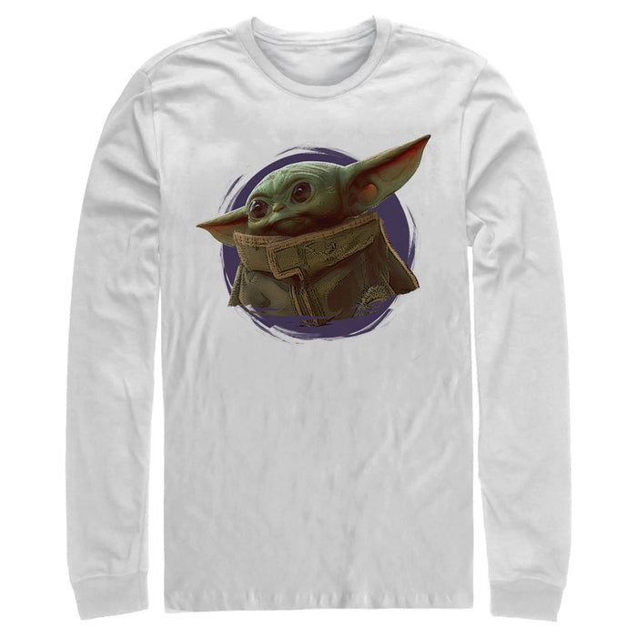 Fifth Sun Men's Star Wars: The Mandalorian The Child Circle Halo Long Sleeve Shirt