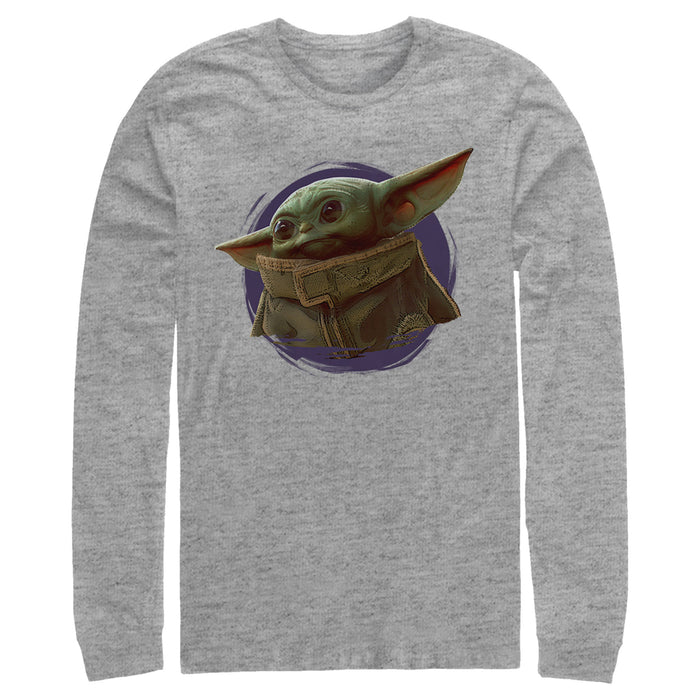 Fifth Sun Men's Star Wars: The Mandalorian The Child Circle Halo Long Sleeve Shirt