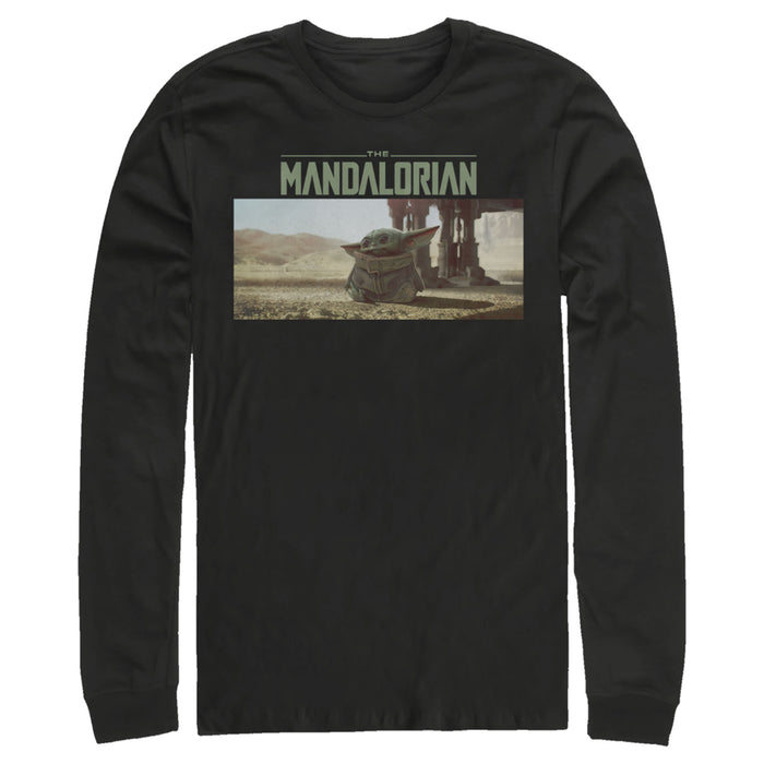 Fifth Sun Men's Star Wars: The Mandalorian The Child Desert Walking Long Sleeve Shirt