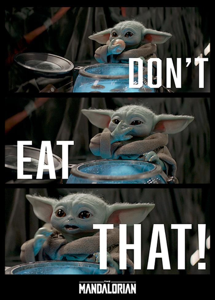 Fifth Sun Men's Star Wars: The Mandalorian The Child Don't Eat That T-Shirt